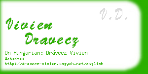 vivien dravecz business card